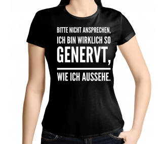 Bitte nicht ansprechen genervt T-Shirt Hoodie Party, Fun & Urlaub 18,90 €