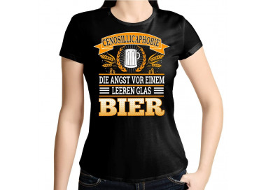 Cenosillicaphobie Angst leeren Glas Bier T-Shirt Hoodie Party, Fun & Urlaub 18,90 €