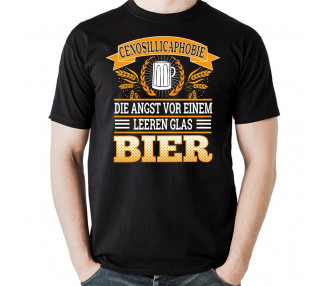 Cenosillicaphobie Angst leeren Glas Bier T-Shirt Hoodie Party, Fun & Urlaub 18,90 €