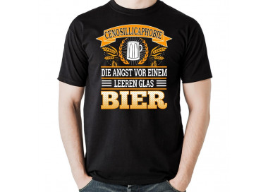 Cenosillicaphobie Angst leeren Glas Bier T-Shirt Hoodie Party, Fun & Urlaub 18,90 €