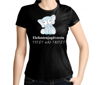 Elefantenjagdverein Tötet was trötet Fun T-Shirt Party, Fun & Urlaub 18,90 €