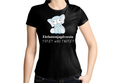 Elefantenjagdverein Tötet was trötet Fun T-Shirt Party, Fun & Urlaub 18,90 €