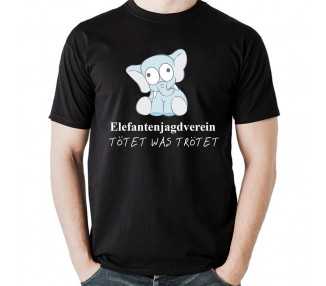 Elefantenjagdverein Tötet was trötet Fun T-Shirt Party, Fun & Urlaub 18,90 €