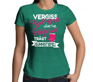 Vergiss High Hells Prinzessin trägt Gummistiefel T-Shirt Hoodie Sport & Freizeit 18,90 €