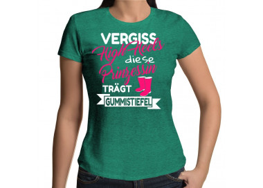 Vergiss High Hells Prinzessin trägt Gummistiefel T-Shirt Hoodie Sport & Freizeit 18,90 €