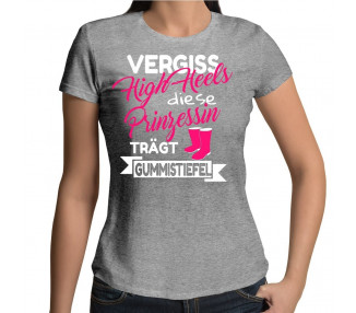 Vergiss High Hells Prinzessin trägt Gummistiefel T-Shirt Hoodie Sport & Freizeit 18,90 €