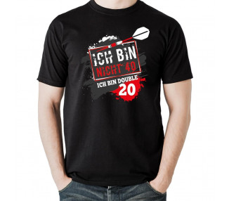 Ich bin nicht 40 - ich bin double 20 Dart T-Shirt Hoodie Geburtstag 18,90 €