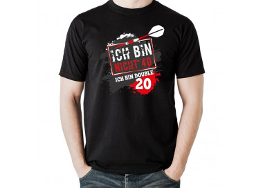 Ich bin nicht 40 - ich bin double 20 Dart T-Shirt Hoodie Geburtstag 18,90 €