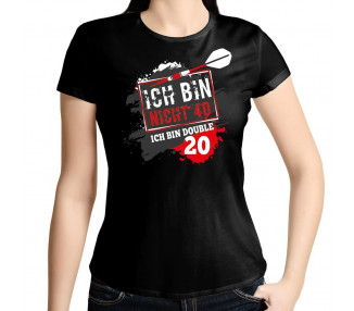 Ich bin nicht 40 - ich bin double 20 Dart T-Shirt Hoodie Geburtstag 18,90 €