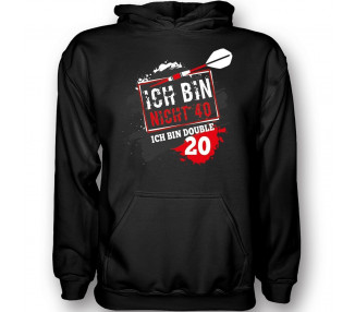 Ich bin nicht 40 - ich bin double 20 Dart T-Shirt Hoodie Geburtstag 18,90 €