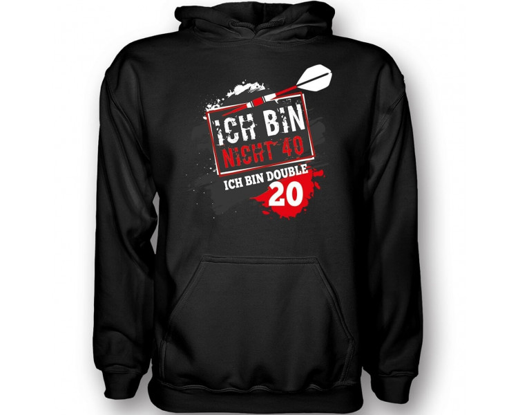 Ich bin nicht 40 - ich bin double 20 Dart T-Shirt Hoodie Geburtstag 18,90 €