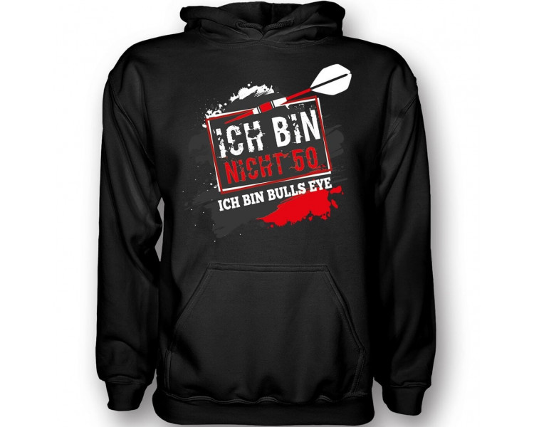 Ich bin nicht 50 - ich bin Bulls Eye Dart T-Shirt Hoodie Geburtstag 18,90 €