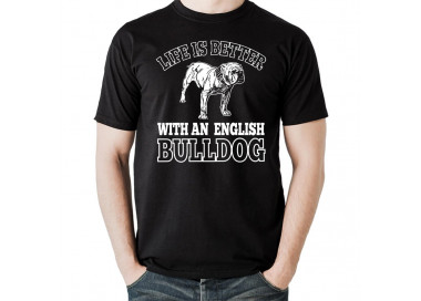 Life ist better with an english Bulldog T-Shirt Hoodie Sport & Freizeit 18,90 €