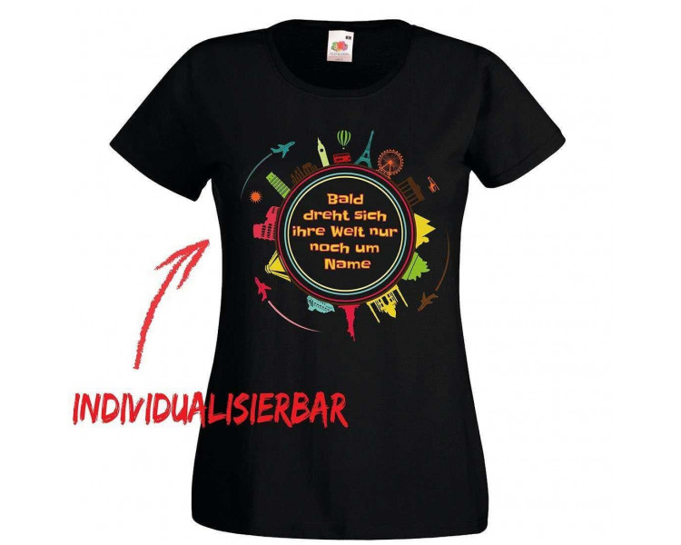 Bald dreht sich ihre Welt nur noch um... JGA T-Shirt JGA 16,50 €