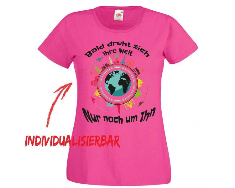 Bald dreht sich ihre Welt nur noch um Ihn JGA T-Shirt JGA 16,50 €