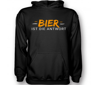 Bier ist die Antwort Hoodie