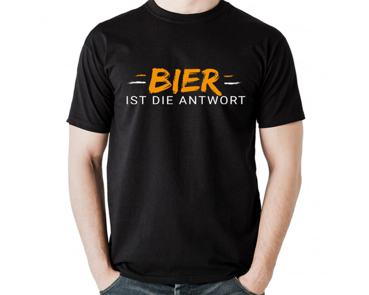 Bier ist die Antwort T-Shirt