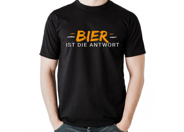 Bier ist die Antwort T-Shirt