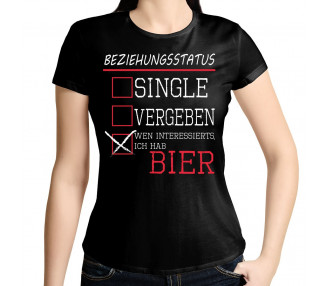 BEZIEHUNGSSTATUS- Wen interessierts, ich hab Bier? T-Shirt Hoodie
