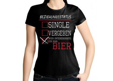 BEZIEHUNGSSTATUS- Wen interessierts, ich hab Bier? T-Shirt Hoodie