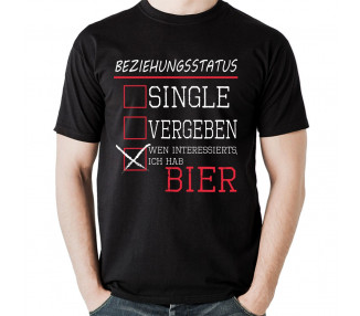 BEZIEHUNGSSTATUS- Wen interessierts, ich hab Bier? T-Shirt Hoodie
