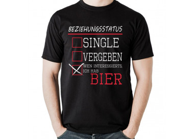 BEZIEHUNGSSTATUS- Wen interessierts, ich hab Bier? T-Shirt Hoodie