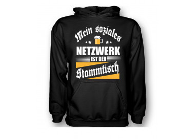 Mein soziales Netzwerk ist der Stammtisch. T-Shirt, Hoodie