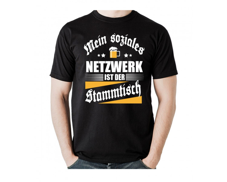 Mein soziales Netzwerk ist der Stammtisch. T-Shirt, Hoodie