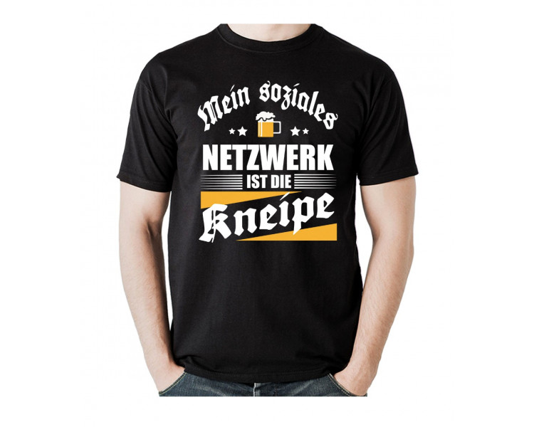 Mein soziales Netzwerk ist die Kneipe. T-Shirt, Hoodie