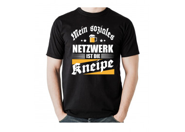 Mein soziales Netzwerk ist die Kneipe. T-Shirt, Hoodie