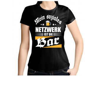 Mein soziales Netzwerk ist die Bar. T-Shirt, Hoodie