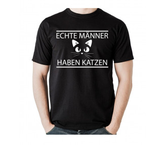 Echte Männer haben Katzen!  T-Shirt, Hoodie
