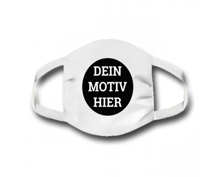 Gesichtsmaske mit eigenen Motiv