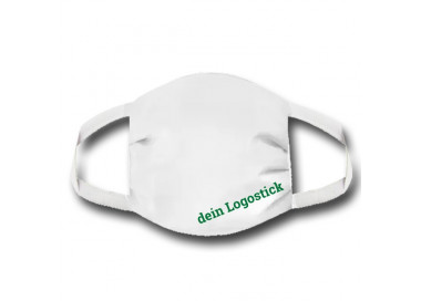Gesichtsmaske weiss inkl. Logostick