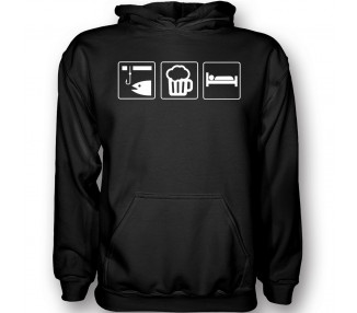 Angeln, Bier trinken, schlafen T-Shirt, Hoodie