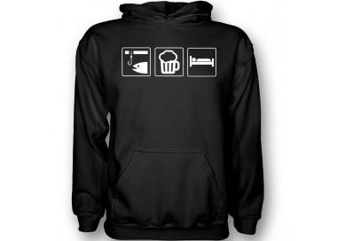 Angeln, Bier trinken, schlafen T-Shirt, Hoodie