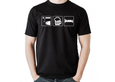 Angeln, Bier trinken, schlafen T-Shirt, Hoodie