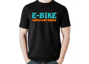 E-BIKE, lächeln statt hecheln T-Shirt, Hoodie