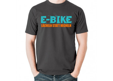 E-BIKE, lächeln statt hecheln T-Shirt, Hoodie