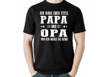 Ich habe zwei Titel Papa und Opa rocke beide T-Shirt Hoodie