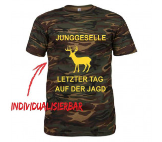 Junggeselle - letzter Tag auf der Jagd JGA T-Shirt JGA 17,90 €