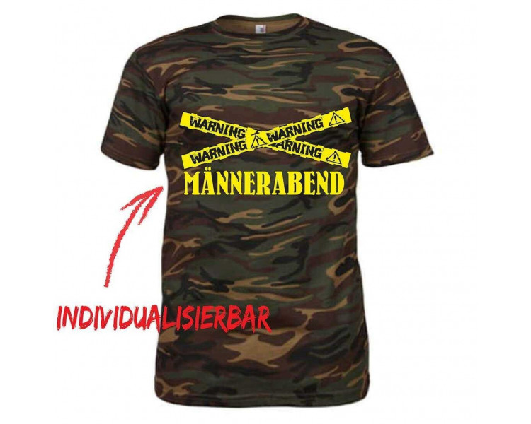 Warning Männerabend JGA T-Shirt JGA 17,90 €