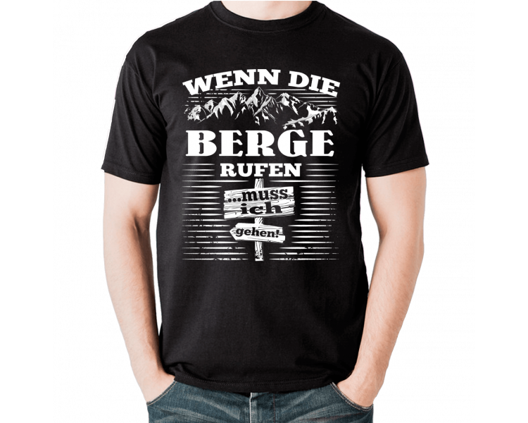 Wenn die Berge rufen...muss ich gehen T-Shirt Hoodie Sport & Freizeit 18,90 €