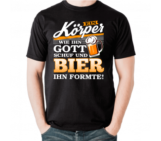 Ein Körper wie Gott Ihn schuf und Bier Ihn formte T-Shirt Hoodie Party, Fun & Urlaub 18,90 €