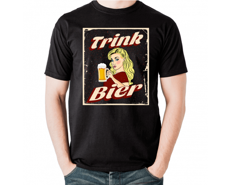 Trink Bier Retro T-Shirt Hoodie Party, Fun & Urlaub 18,90 €