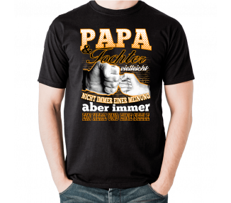 Papa und Tochter vielleicht nicht immer einer Meinung aber immer ein Herz und eine Seele T-Shirt Hoodie Baby & Familie  18,90 €