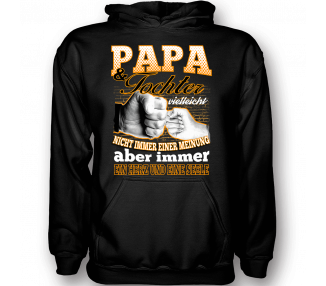 Papa und Tochter vielleicht nicht immer einer Meinung aber immer ein Herz und eine Seele T-Shirt Hoodie Baby & Familie  18,90 €