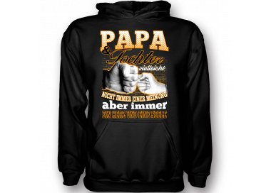 Papa und Tochter vielleicht nicht immer einer Meinung aber immer ein Herz und eine Seele T-Shirt Hoodie Baby & Familie  18,90 €