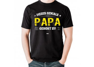 Dieser geniale Papa gehört zu... T-Shirt Hoodie Baby & Familie  18,90 €