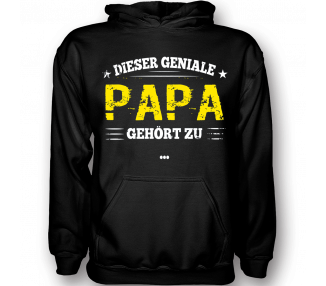 Dieser geniale Papa gehört zu... T-Shirt Hoodie Baby & Familie  18,90 €